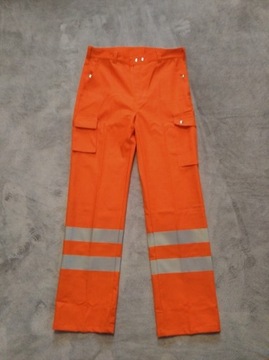 Spodnie robocze ostrzegawcze roz. 46 (M) pas 88 cm