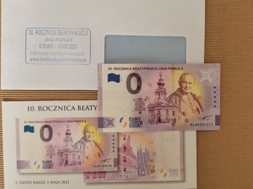 0 euro - 10 rocznica beatyfikacji Jana Pawła II 