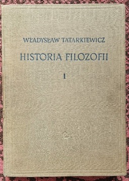 Historia Filozofii W. Tatarkiewicz,tom I.z 1958r.