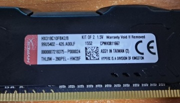 Pamięci RAM Kingston HyperX Fury 8 GB | DDR3-1866