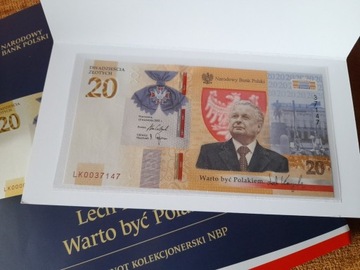 20 złotych - Lech Kaczyński - banknot - OKAZJA - 2021
