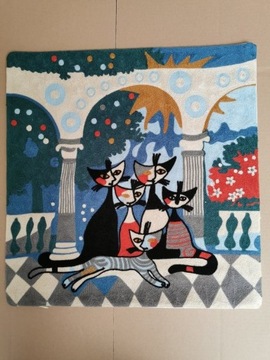 Poszewka haft  Kot na poduszkę dekoracyjn nowa
