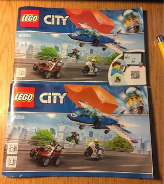 Instrukcja nr 1, 2 i 3 do Lego city 60208