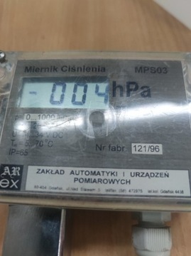 Miernik ciśnienia MPS-03 0-1000hPa 4-20mA 