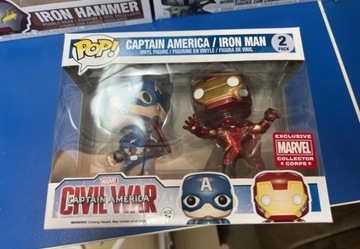 Funko pop Marvel Captain America Iron Man