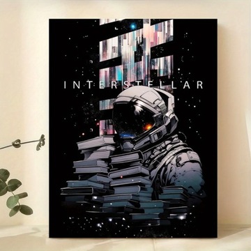 PLAKAT Interstellar, film, książki, Interstelar