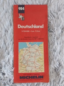 stara mapa Niemiec Michelin