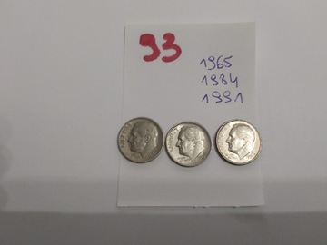 Moneta USA 10 cent one dime 1965-91