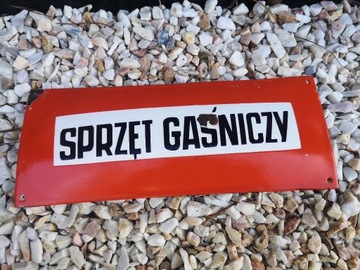 Sprzęt Gaśniczy, tablica emaliowana 