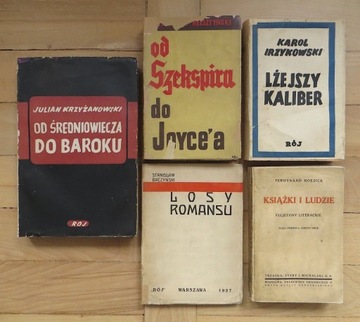 Zestaw 5 książek literaturoznawstwo