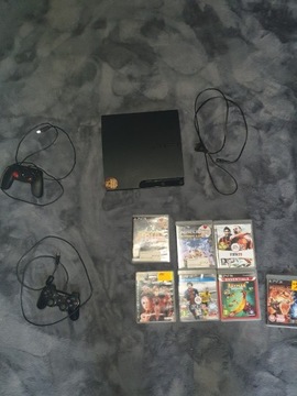 PS3 150GB +kable+2 pady i 6 gier