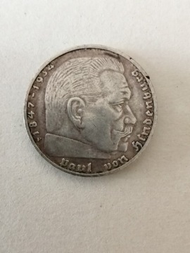 Niemcy 2 reichsmark 1939 F
