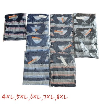 polo zestaw 2 podkoszulek męskich 4xl 5xl 6xl 7xl