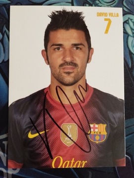 Autograf David Villa 