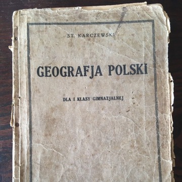 Książka z 1934 r. Geografia Polski 