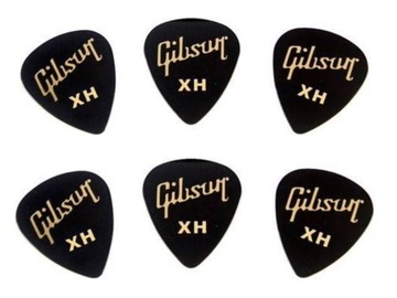 6x Kostka gitarowa Gibson Extra Heavy