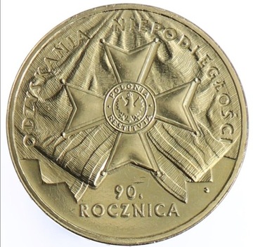 90 Rocznica odzyskania niepodległości 2 zł X 50 sz