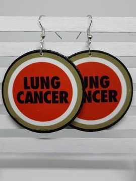 Lung Cancer decoupage 5cm grafika logo rak, anty