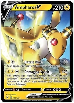 Ampharos V Pokemon Vivid Voltage TCG 49/185