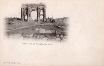 Timgad, Arc de Triomphe, Algieria, długi adres