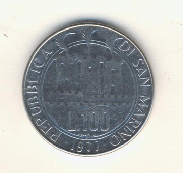 100 Lirów 1977 r