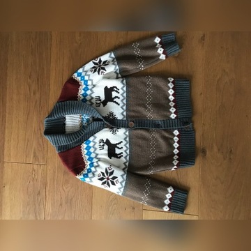Sweter chłopięcy w renifery Lindex