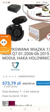 DEDYKOWANA WIĄZKA 13 PIN DO AUDI Q7 01.2006-06.201