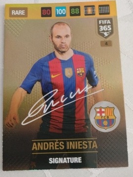 Karta Andres Iniesta signature FIFA 365