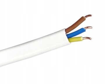 Przewód Płaski elektryczny instalacyjny Elektrokabel YDYp 3x4 3m