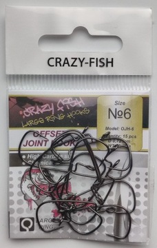 Haczyk Crazy Fish Offset Joint Hook #6