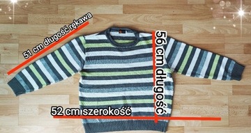 Sweter męski XL * w paski 