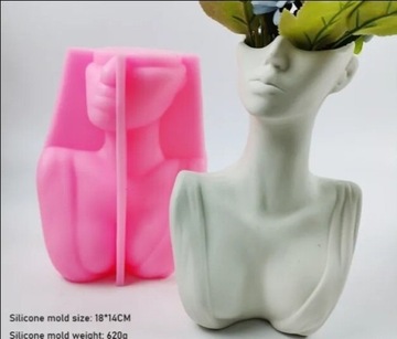 Forma silikonowa kobieta  wazon