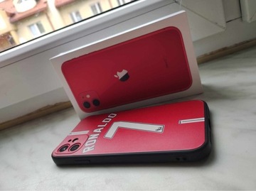 iPhone 11 64GB Czerwony stan idealny, 2 etui + ładowarka, 85% kondycji
