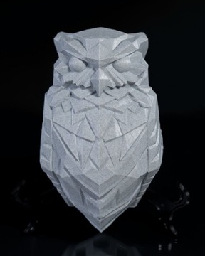 Sowa lampa lampka druk 3d Owl z zasilaczem