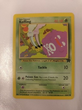 Pokemon Karta TCG koffing 58/82 Team Rocket