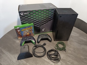 Xbox Series X 1TB 4K zestaw 2 pady 2 gry.