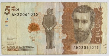 5000 pesos 5 mil pesos 2019 Kolumbia