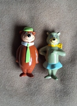 Unikat figurki Hanna Barbera z bajki, Yogi i Cindy