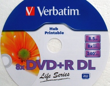 Verbatim DVD+R DL Life Series. 8.5 GB, pudełka. 