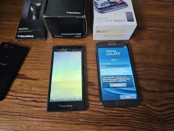 Blackberry leap 2 + Samsung galaxy note II + xperia Z3