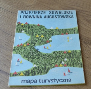 Mapa Pojezierze Suwalskie i równina Augustowska