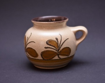 Ceramiczny wazon Strehla sygnowany 9041 lata 60