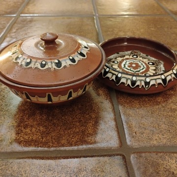 2 naczynia ceramiczne z Bułgarii vintage 