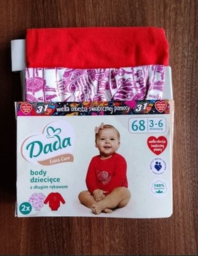 Body niemowlęce, dwupak, NOWE, 68,  3-6 m-cy