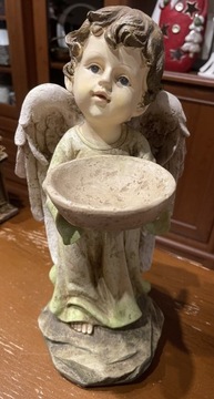 Anioł z miseczką na wodę święconą duży 35cm