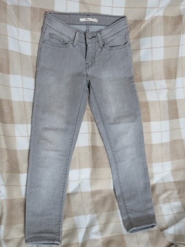 Spodenki jeansy LEVIS szare 7-9 lat