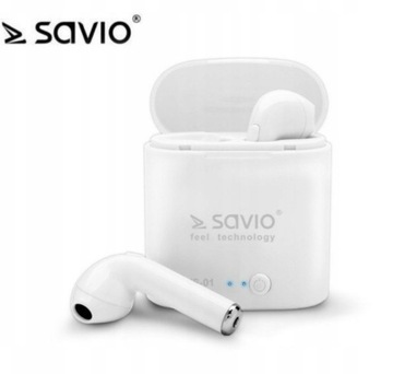 Słuchawki bezprzewodowe Savio TWS 01 douszne bluet