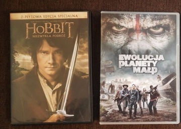 DVD Hobbit Niezwykła podróż Ewolucja planety małp