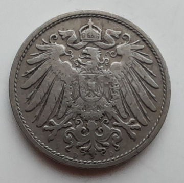 Niemcy Cesarstwo Niemieckie 10 fenigów 1906 D