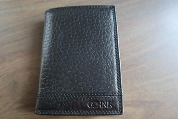 Skórzany portfel Ochnik czarny